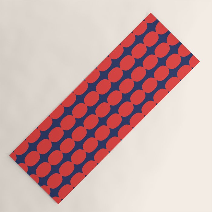 Ember and Navy Bubble Chain Yoga Mat Gallery Image 1