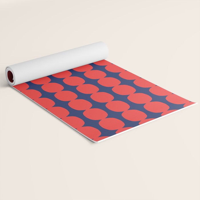 Ember and Navy Bubble Chain Yoga Mat Gallery Image 2