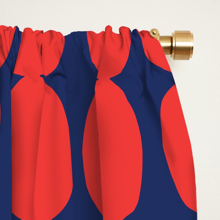 Ember and Navy Bubble Chain Window Curtain Gallery Image 2