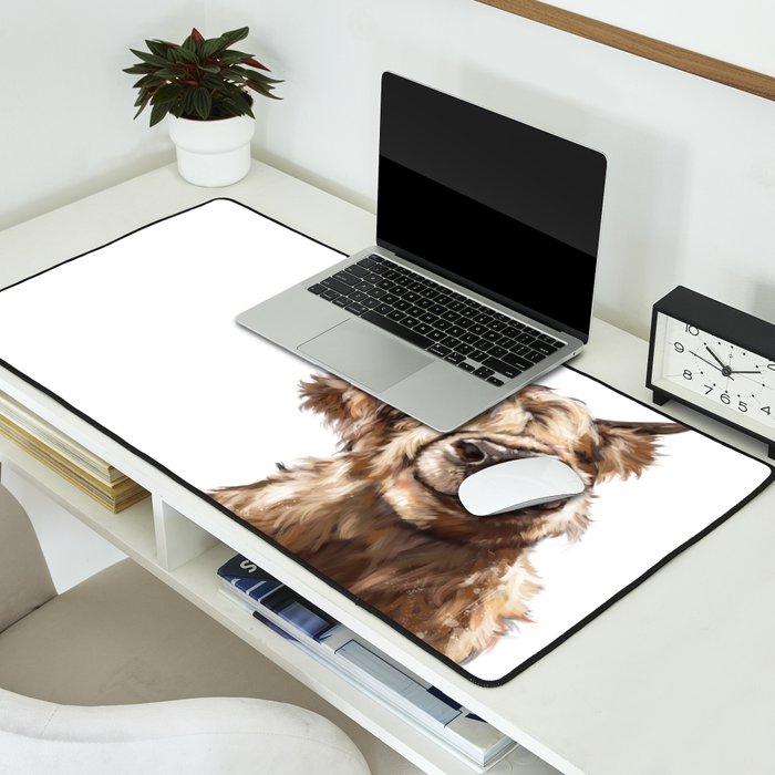 Highland Cow Desk Mat Gallery Image 2