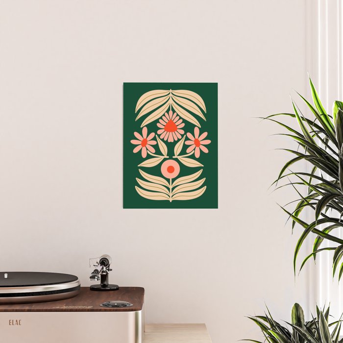 Winter Floral - Christmas pattern Poster Gallery Image 2