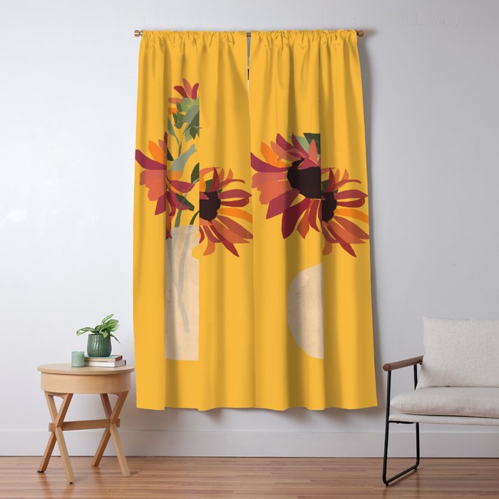 Sunflowers 14 Window Curtain Gallery Image 5