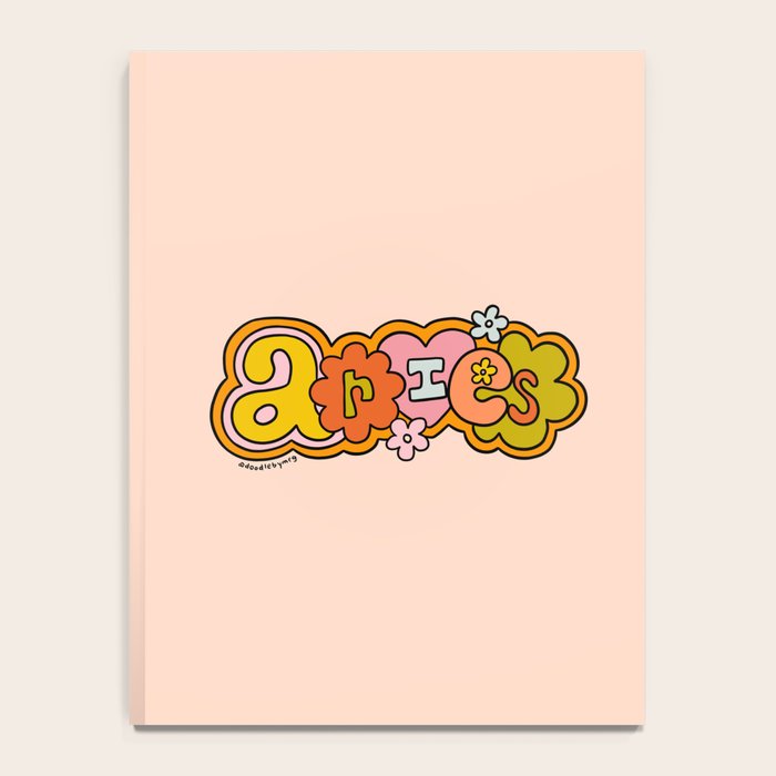 Aries Doodle Letters Notebook Gallery Image 4