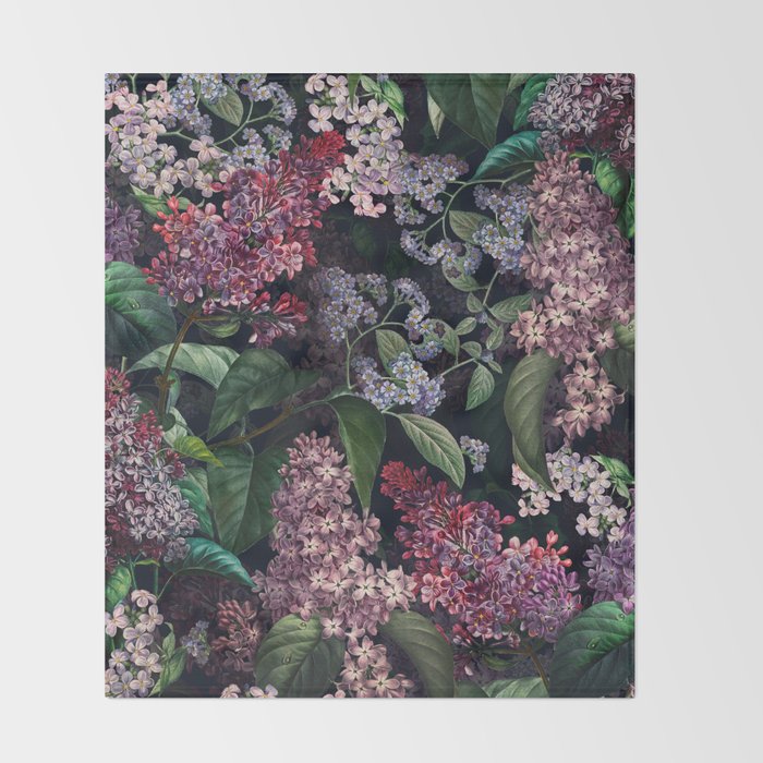 Lilac Garden Throw Blanket Gallery Image 2