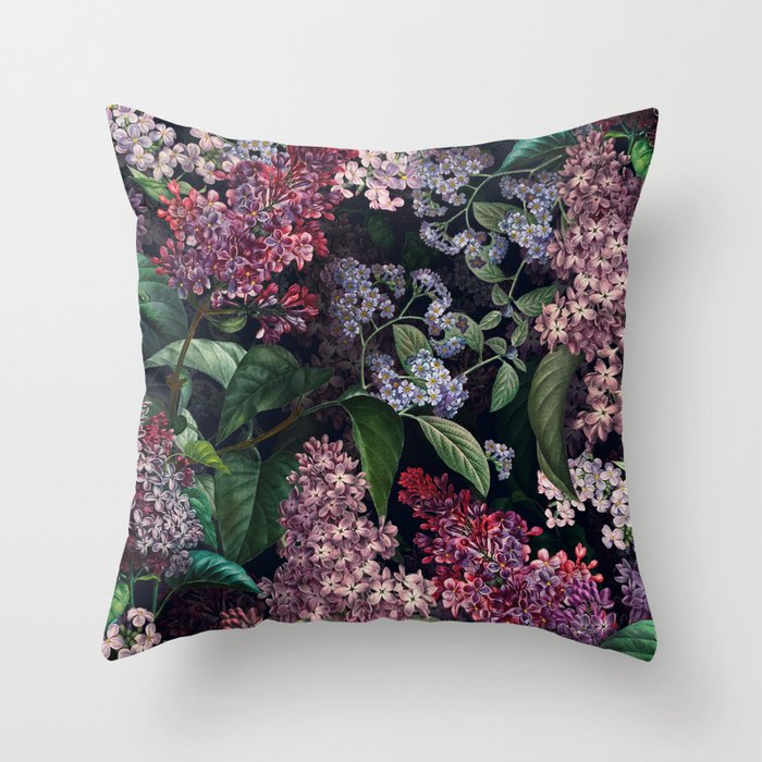 Lilac Garden Throw Pillow Gallery Image 6