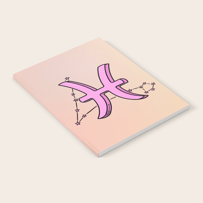 Pisces Symbol Notebook Gallery Image 2
