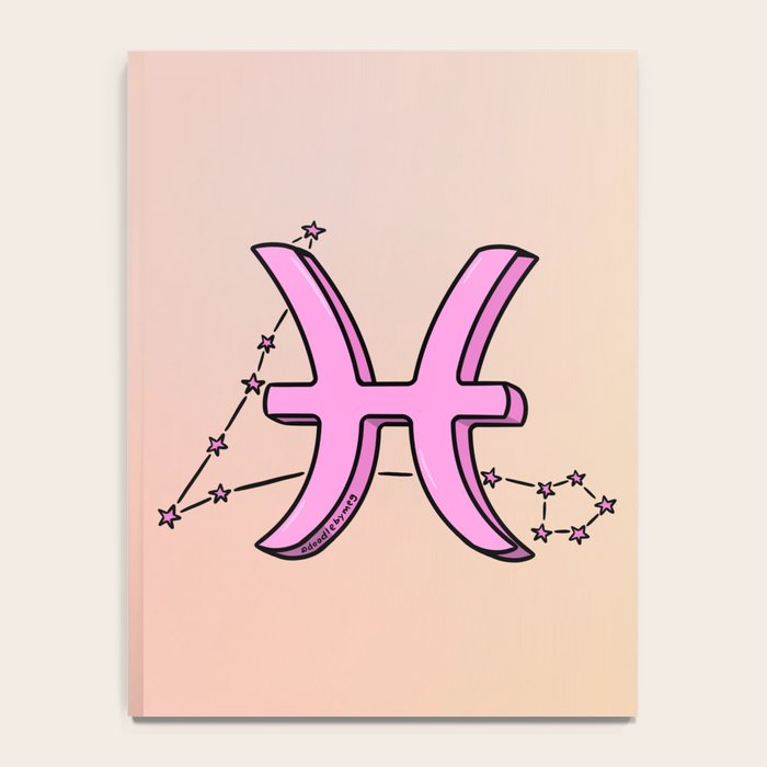 Pisces Symbol Notebook Gallery Image 4