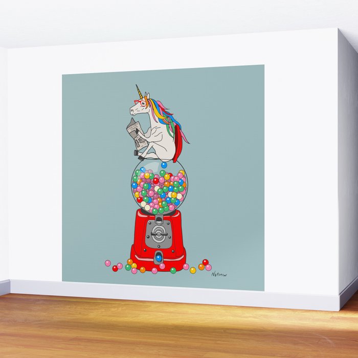 Unicorn Gumball Poop Wall Mural Gallery Image 2