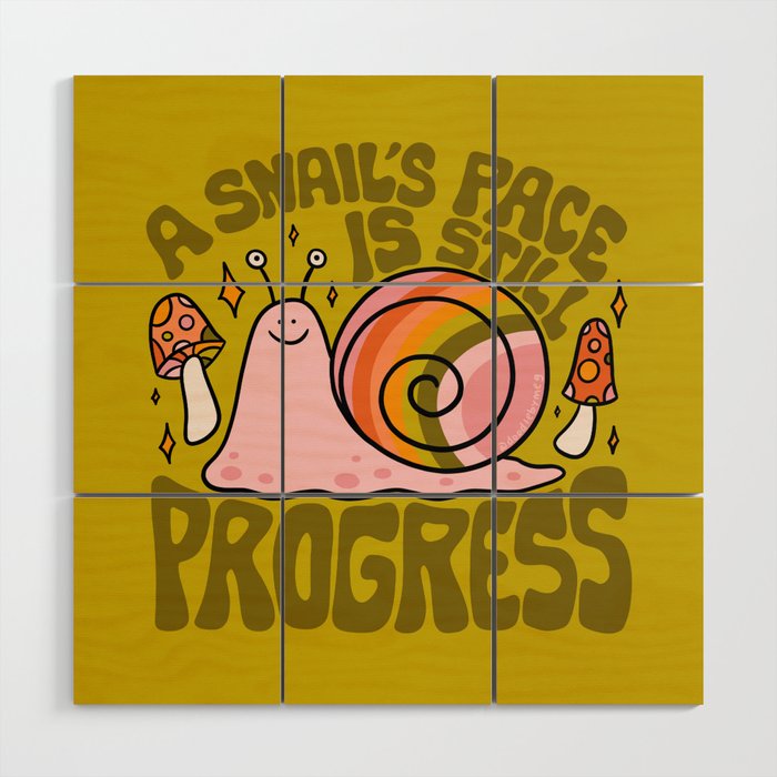 Snail Pace Wood Wall Art Gallery Image 1