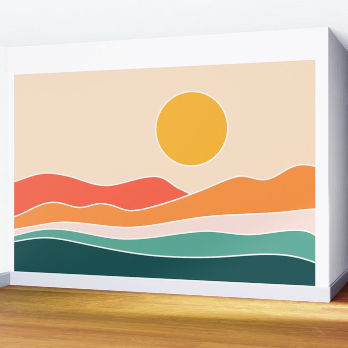 Abstract Landscape 23A Wall Mural Gallery Image 2