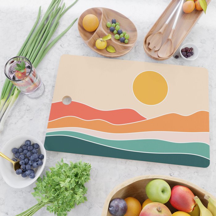 Abstract Landscape 23A Cutting Board Gallery Image 2