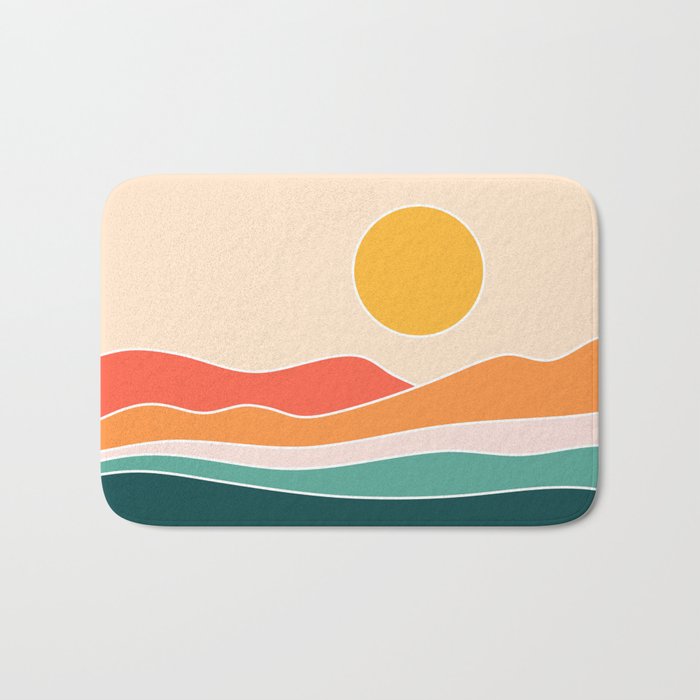 Abstract Landscape 23A Bath Mat Gallery Image 1
