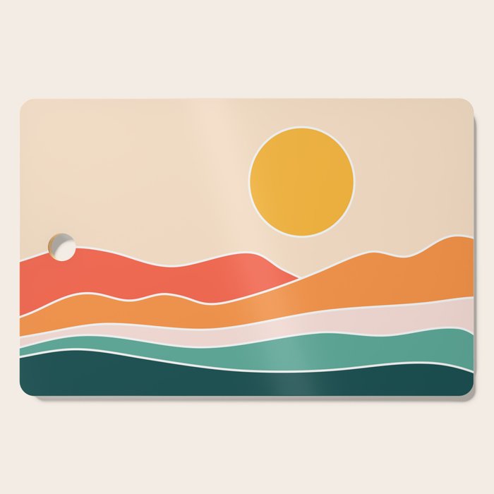 Abstract Landscape 23A Cutting Board Gallery Image 1