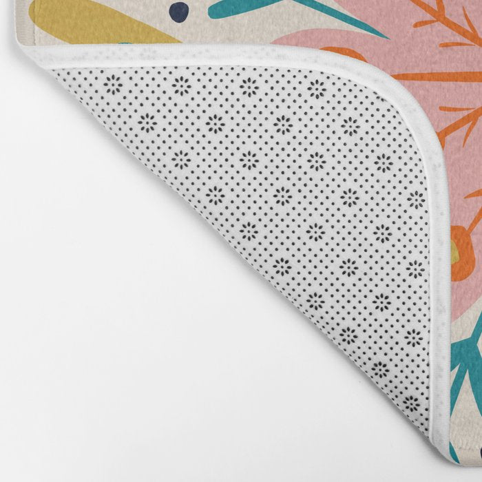 Butterfly Floral Mandala Bath Mat Gallery Image 2