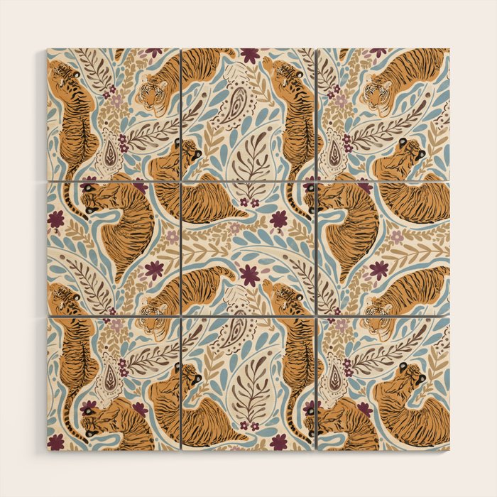 Roaring Floral Retreat Wood Wall Art Gallery Image 1