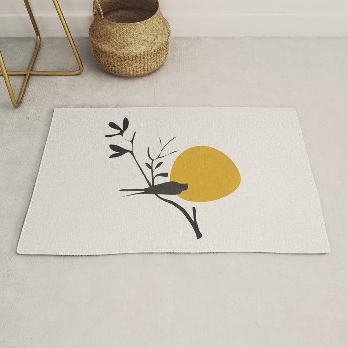Bird and the Setting Sun Rug Gallery Image 1