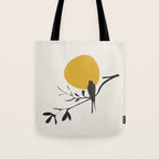 Bird and the Setting Sun Tote Bag Gallery Image 1