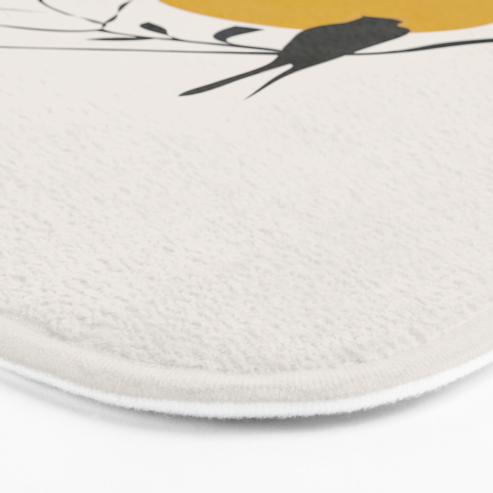 Bird and the Setting Sun Bath Mat Gallery Image 3
