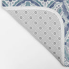 Boho Indigo Damask B Bath Mat Gallery Image 2