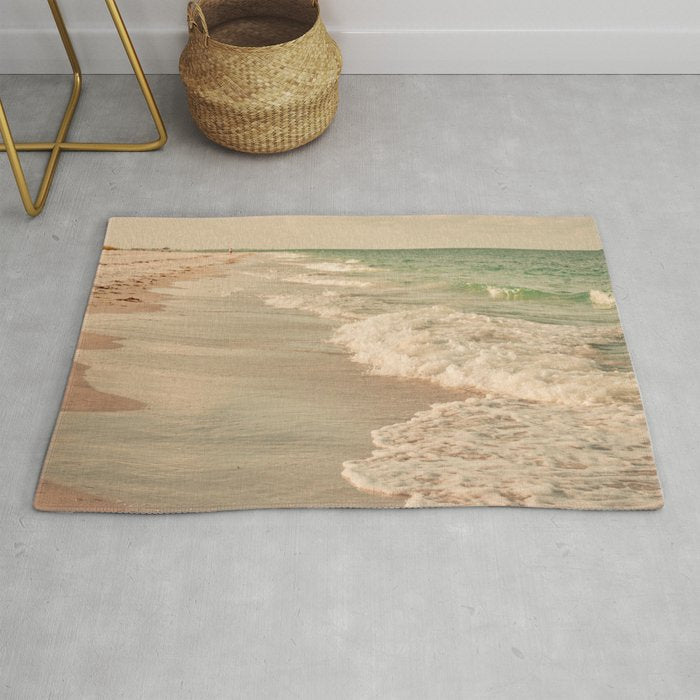 Tropical Beach Love Rug Gallery Image 1