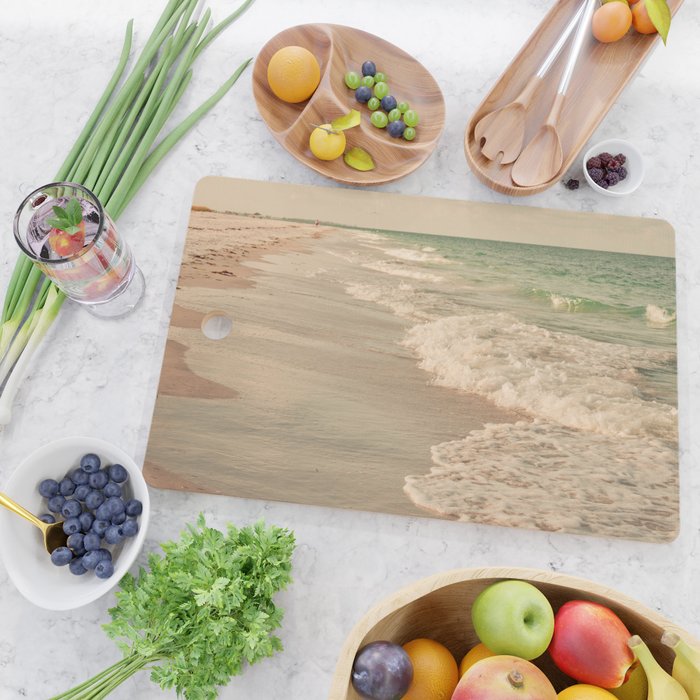 Tropical Beach Love Cutting Board Gallery Image 2
