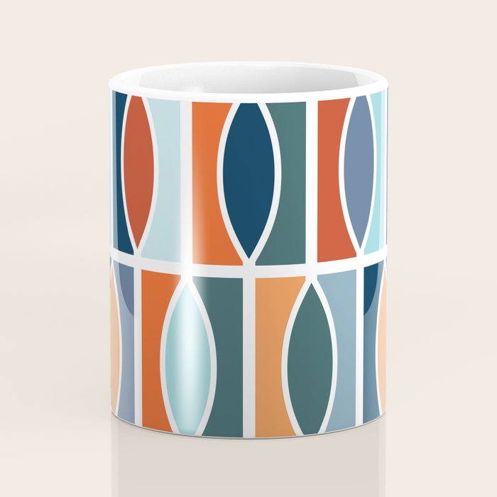 Colorful Mid Century design Coffee Mug Gallery Image 4
