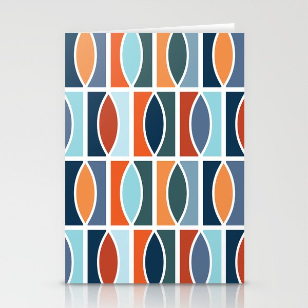 Colorful Mid Century design Stationery Card Gallery Image 2