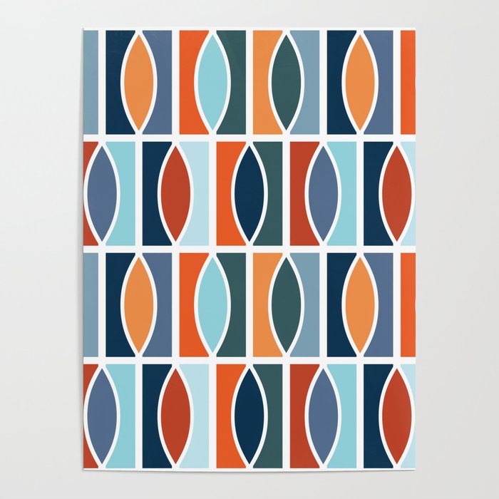 Colorful Mid Century design Poster Gallery Image 4