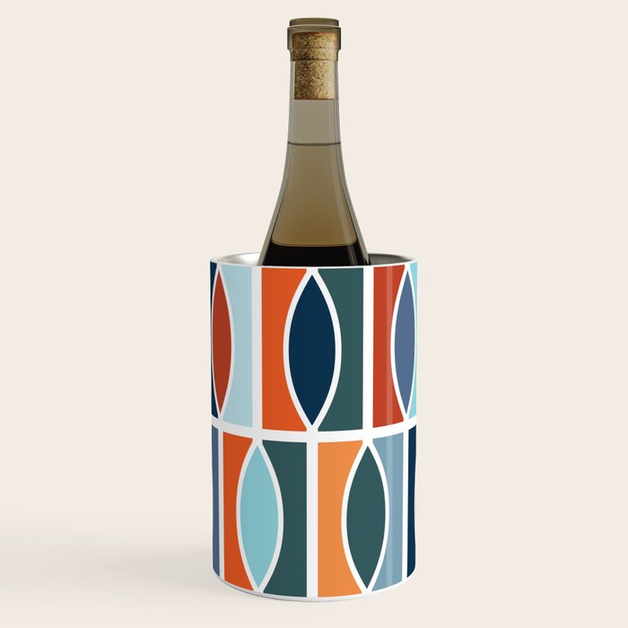 Colorful Mid Century design Wine Chiller Gallery Image 1