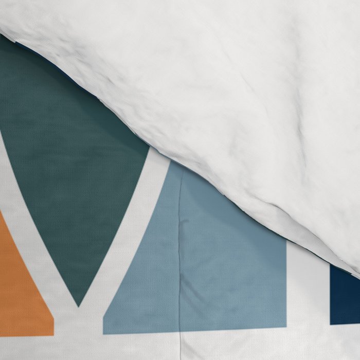 Colorful Mid Century design Comforter Gallery Image 4
