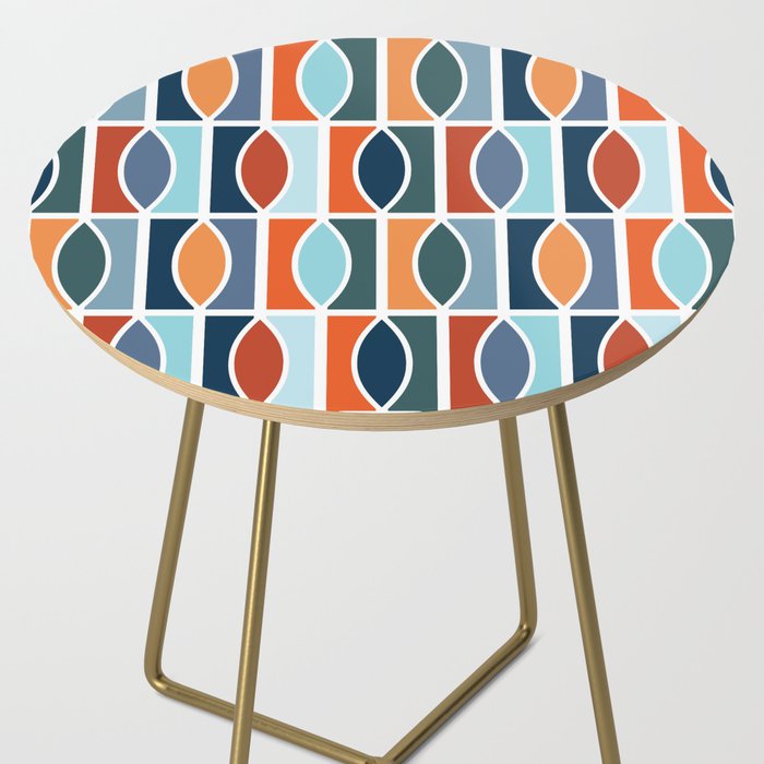 Colorful Mid Century design Side Table Gallery Image 2