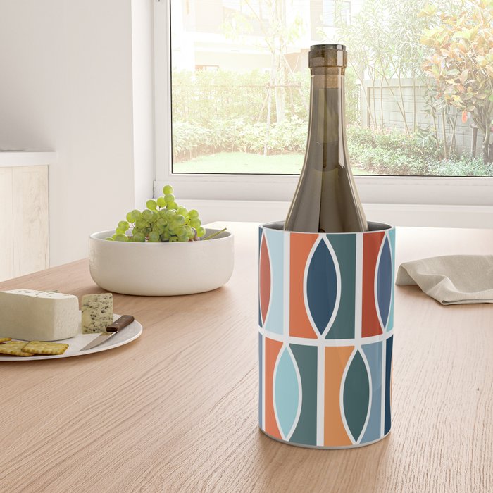 Colorful Mid Century design Wine Chiller Gallery Image 4