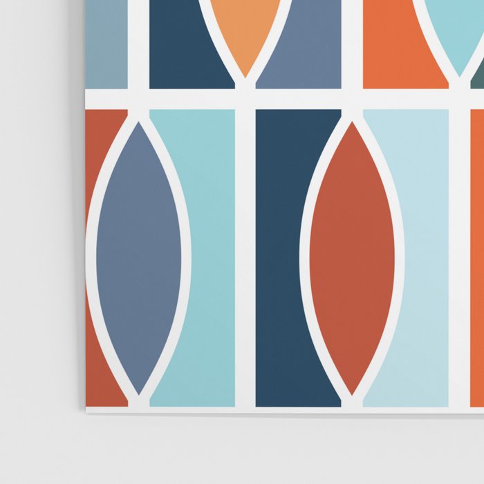 Colorful Mid Century design Poster Gallery Image 3
