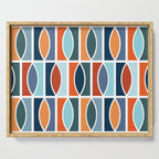 Colorful Mid Century design Serving Tray Gallery Image 1