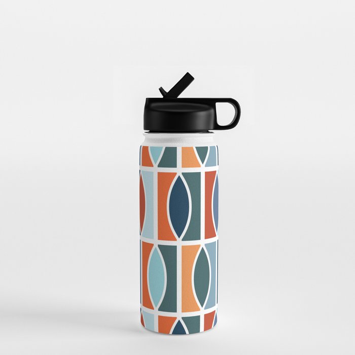 Colorful Mid Century design Water Bottle Gallery Image 1