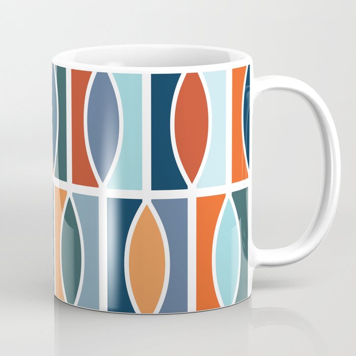 Colorful Mid Century design Coffee Mug Gallery Image 1