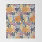 Pumpkin still life Throw Blanket Gallery Image 2
