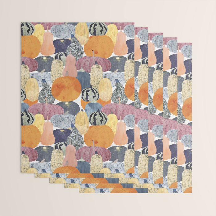 Pumpkin still life Wrapping Paper Gallery Image 3