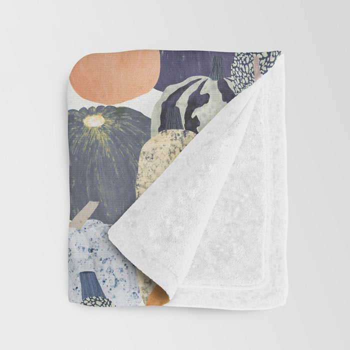 Pumpkin still life Throw Blanket Gallery Image 3