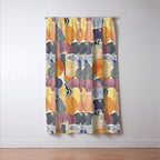 Pumpkin still life Window Curtain Gallery Image 3