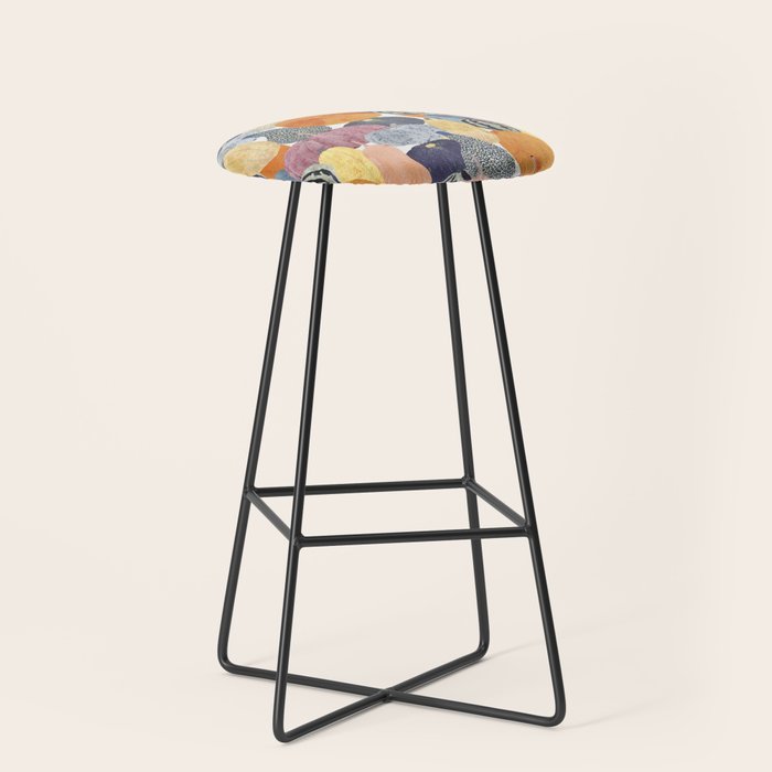 Pumpkin still life Stool Gallery Image 1