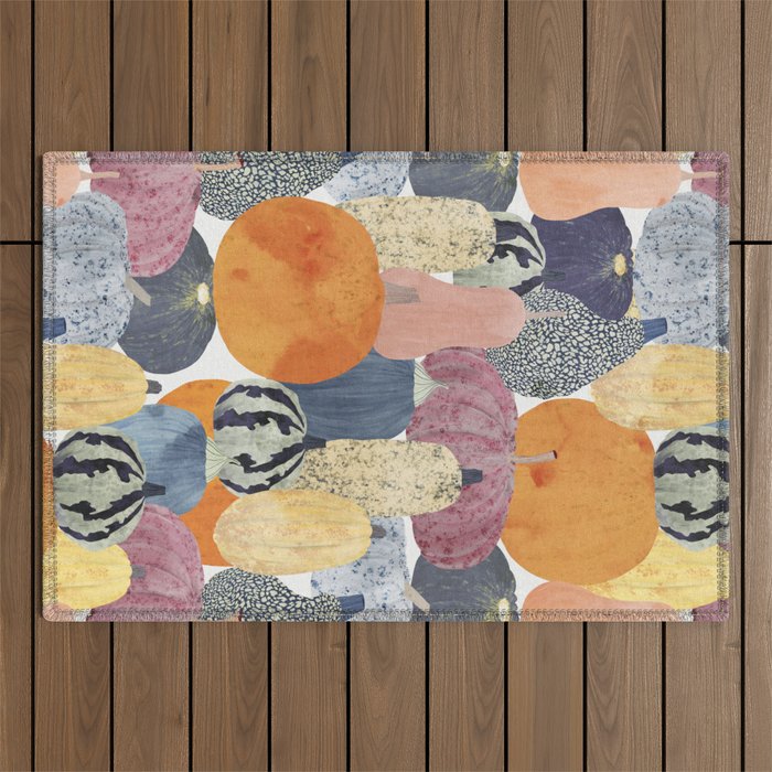Pumpkin still life Outdoor Rug Gallery Image 1