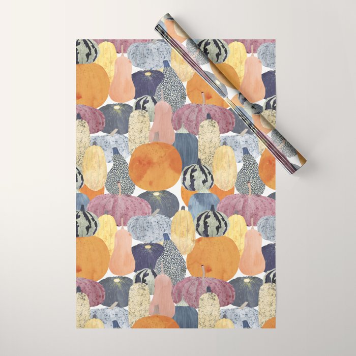 Pumpkin still life Wrapping Paper Gallery Image 1