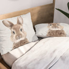 Baby Rabbit - Colorful Pillow Sham Gallery Image 2