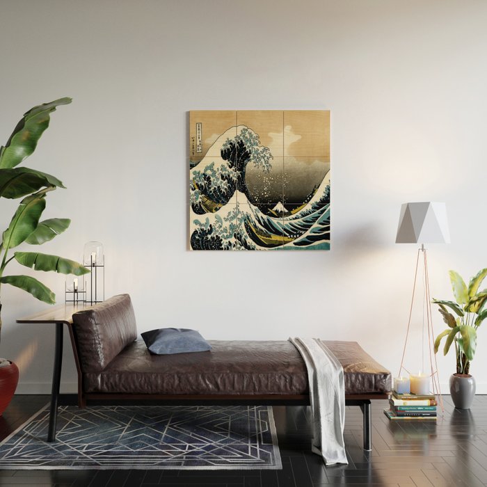 The Great Wave Off Kanagawa ,No.2, Wood Wall Art Gallery Image 2