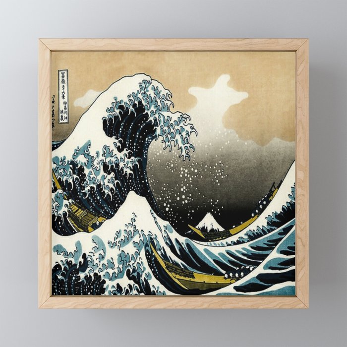 The Great Wave Off Kanagawa ,No.2, Mini Art Print Gallery Image 1