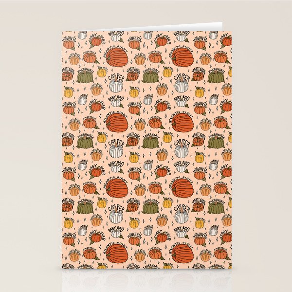 Types of Pumpkins Print Stationery Card Gallery Image 1