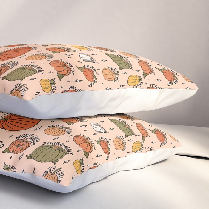Types of Pumpkins Print Pillow Sham Gallery Image 3