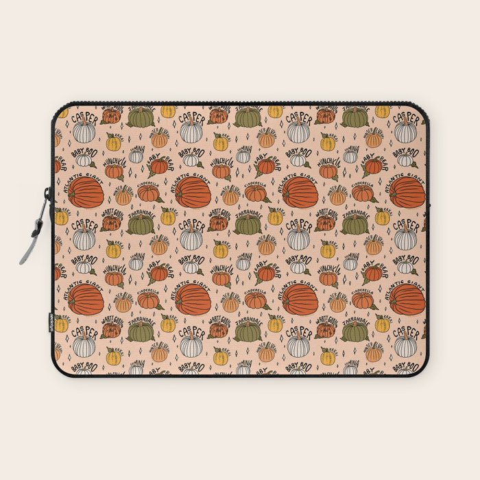 Types of Pumpkins Print Laptop Sleeve Gallery Image 1