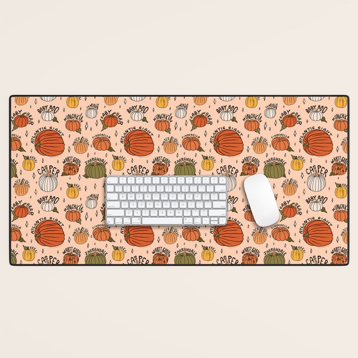 Types of Pumpkins Print Desk Mat Gallery Image 1